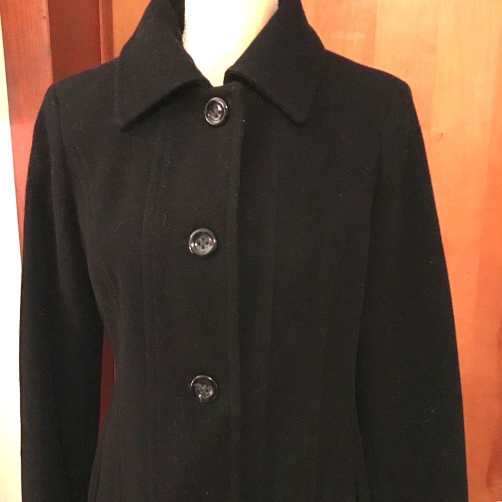 Women’s Winter Navy Blue Classic Wool Coat Jacket M